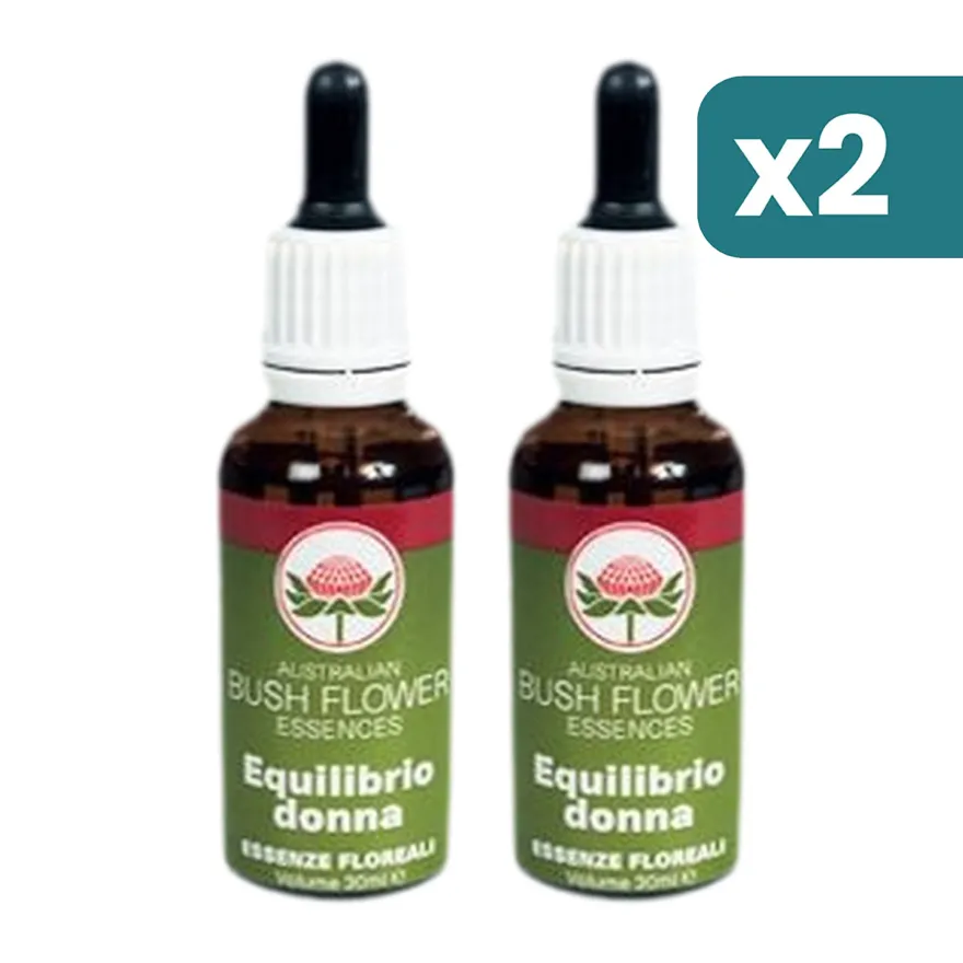 Australian Bush Flower Essences Equilibrio Donna 2 confezioni da 30ml