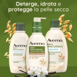 Aveeno Crema Corpo Idratante Per Pelle Secca E Normale Yogurt Vaniglia E Avena 300ml