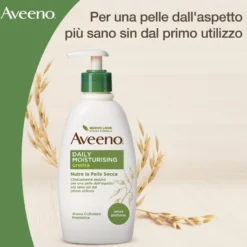 Aveeno Crema Corpo Idratante Avena Colloidale Pelle Secca Con Pump 300ml