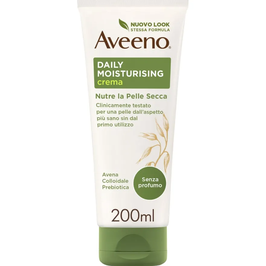 Aveeno Crema Idratante Corpo Daily Moisturising Con Avena Colloidale Senza Profumo 200ml