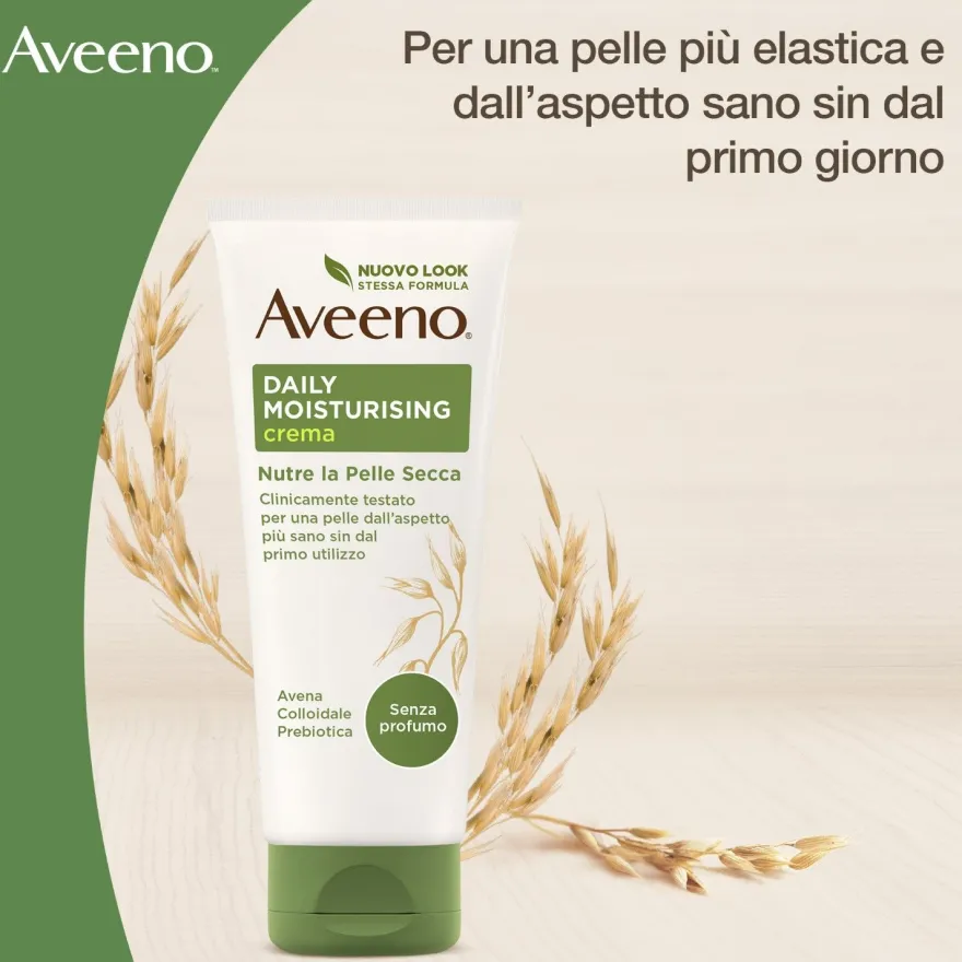 Aveeno Crema Idratante Corpo Daily Moisturising Con Avena Colloidale Senza Profumo 200ml