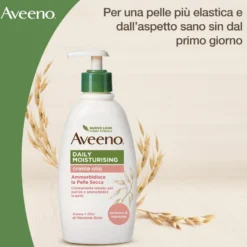 Aveeno Crema Olio Idratante Corpo Con Olio Di Mandorle Dolci Pelle Secca Con Pump 300ml
