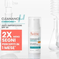 Avene Cleanance Comedomed+ Fluido Intensivo Quotidiano Anti-imperfezioni Niacinamide Spf30 30ml