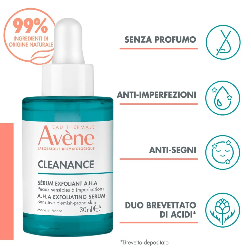 Avene Cleanance Siero Esfoliante A.h.a Con Acido Salicinico 30ml