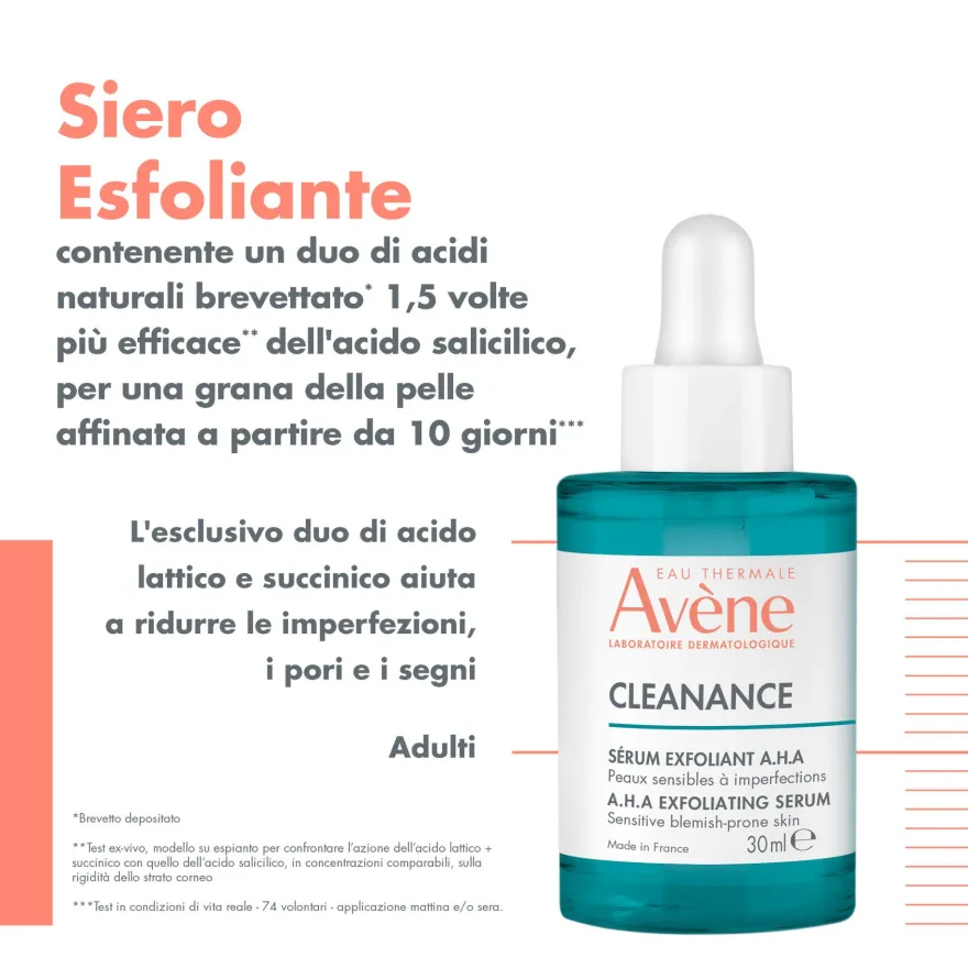 Avene Cleanance Siero Esfoliante A.h.a Con Acido Salicinico 30ml