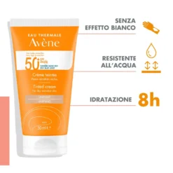 Avene Crema Solare Viso Colorata Spf50+ 50ml