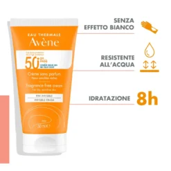 Avene Crema Viso Senza Profumo Spf50+ Protezione Molto Alta Pelle Secca E Sensibile 50ml