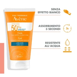 Avene Fluido Viso Spf50+ Protezione Molto Alta Ultra Leggero 50ml