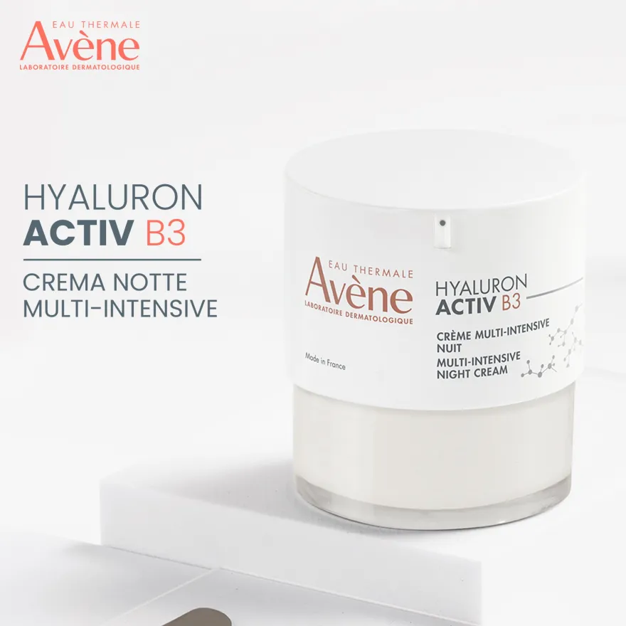 Avene Hyaluron Activ B3 Crema Notte Multi-intensive Anti-età Con Acido Ialuronico Niacinamide E Retinal 40ml