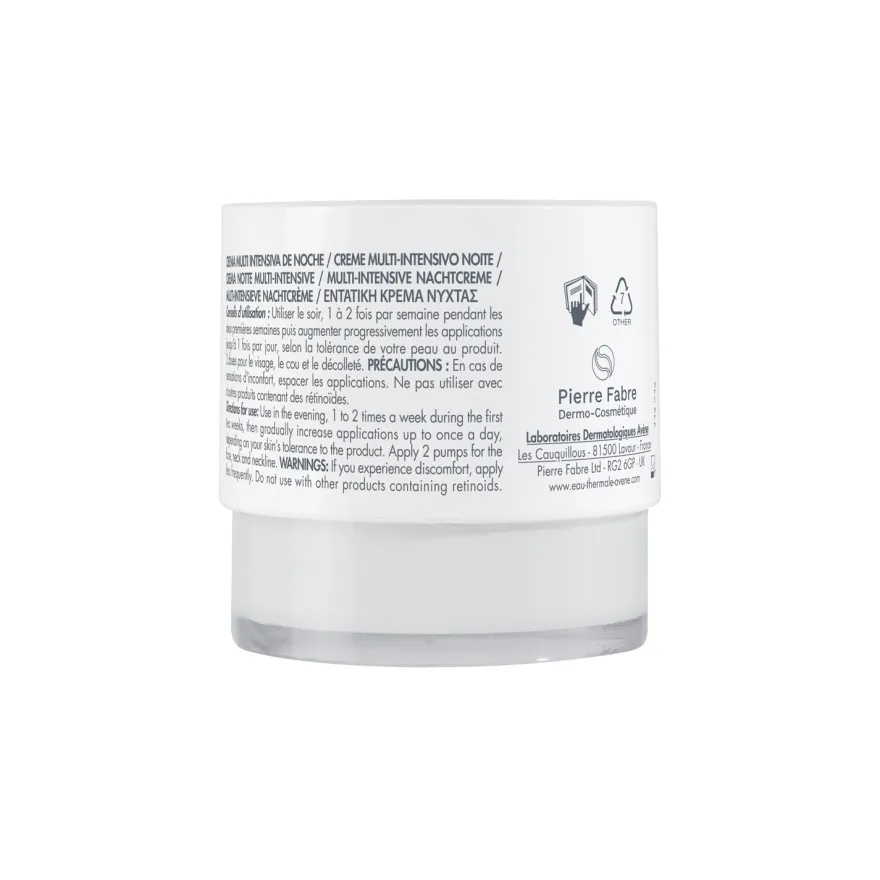 Avene Hyaluron Activ B3 Crema Notte Multi-intensive Anti-età Con Acido Ialuronico Niacinamide E Retinal 40ml