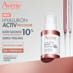 Avene Hyaluron Activ Procedure Siero Peeling Acido Glicolico 10% Esfoliante Antietà 30ml
