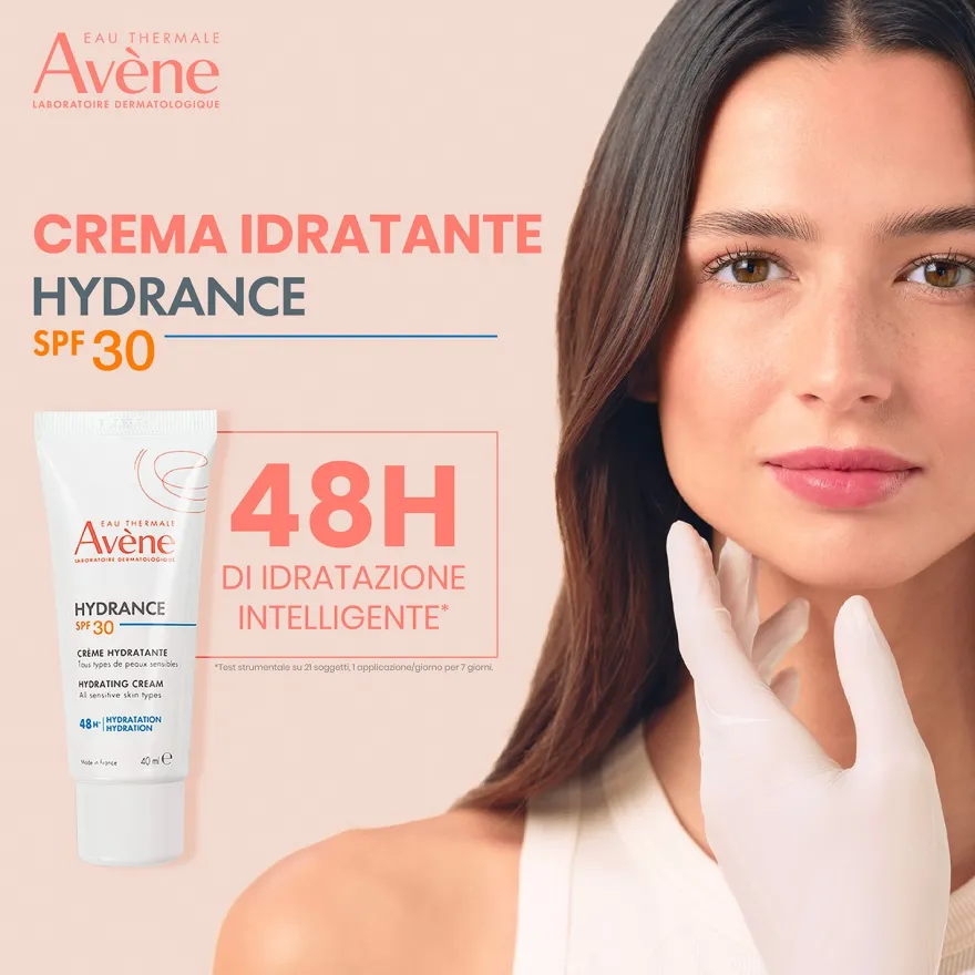 Avene Hydrance Spf30 Crema Idratante Per Tutti I Tipi Di Pelle Idratazione Intensa 40ml