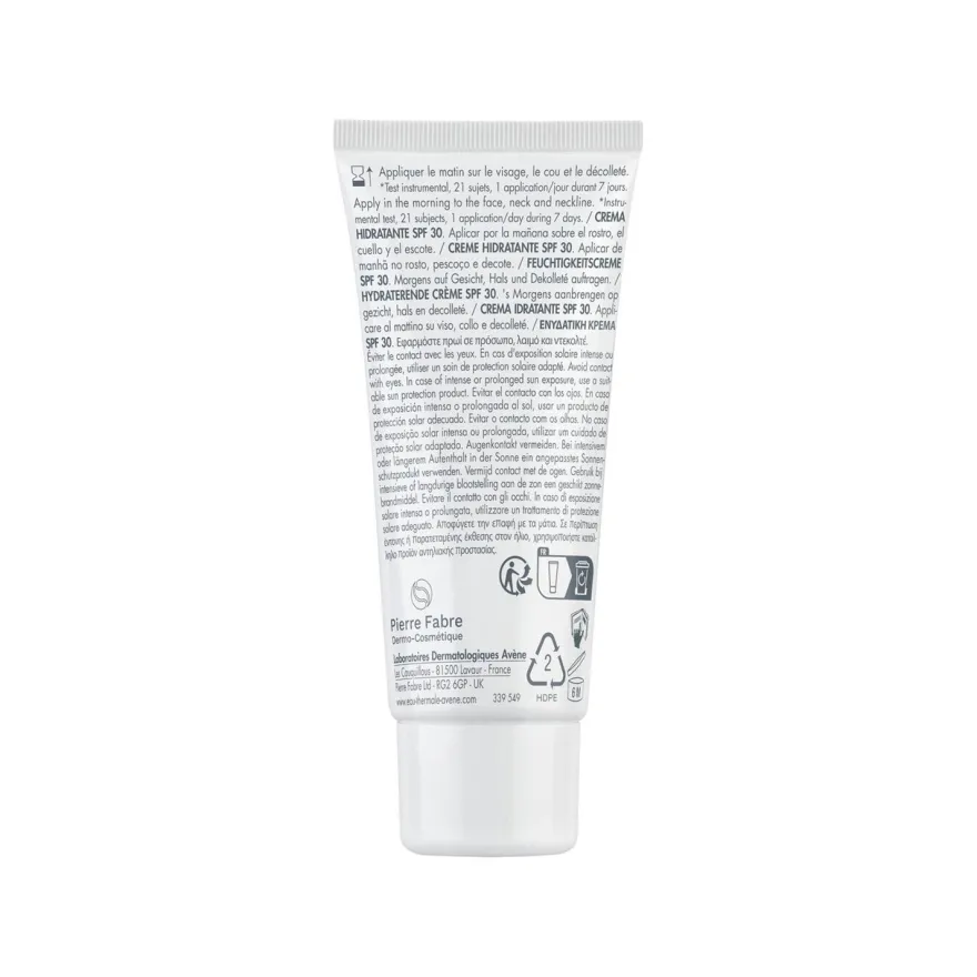 Avene Hydrance Spf30 Crema Idratante Per Tutti I Tipi Di Pelle Idratazione Intensa 40ml
