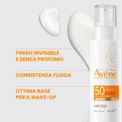Avene Solare Fluido Anti-età Spf50 Protezione E Azione Antirughe 40ml