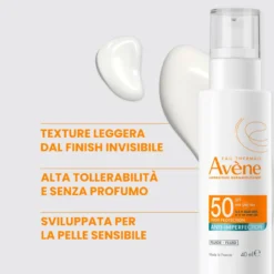 Avene Solare Fluido Anti-imperfezioni Spf50 Protezione E Opacizzante 40ml