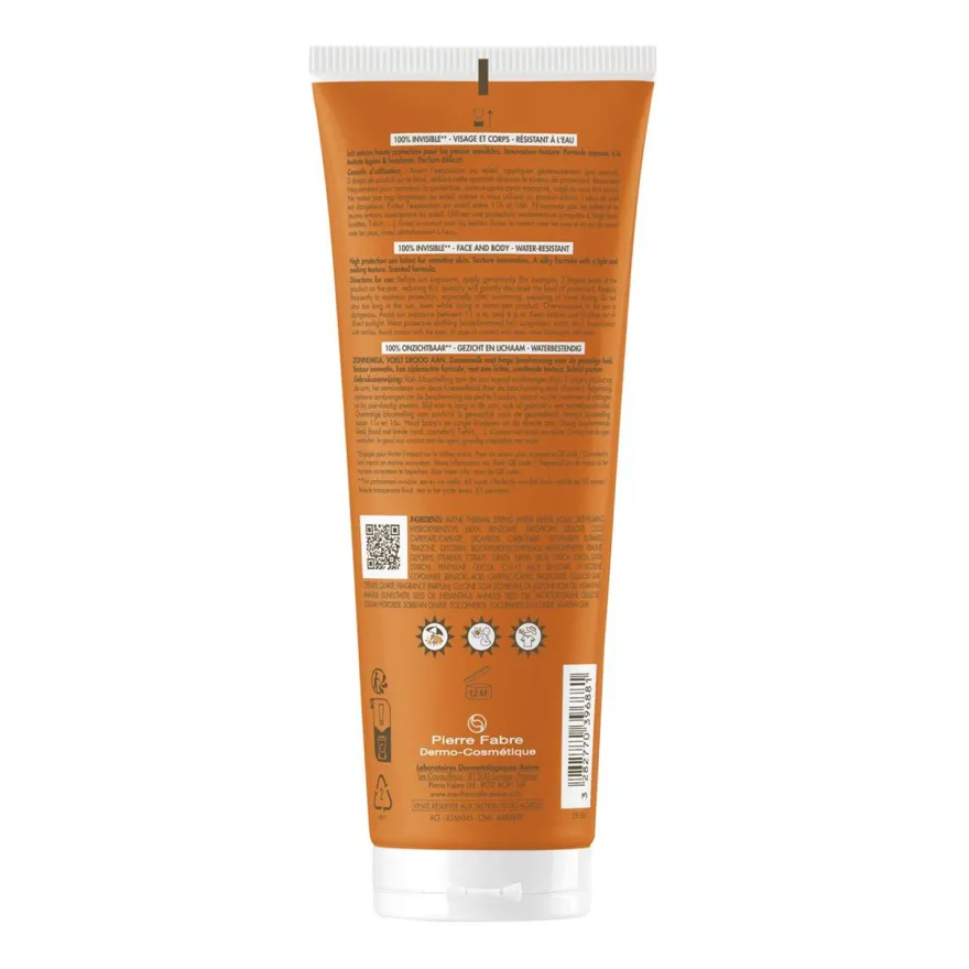 Avene Solare Latte Spf50 Protezione Alta Viso E Corpo Pelle Sensibile 250ml