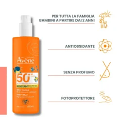 Avene Solare Spray Family Protezione Alta Spf50+ 400ml