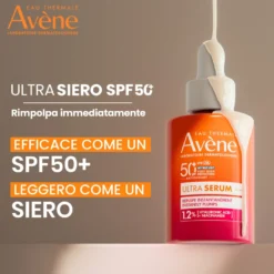 Avene Solare Ultra Siero Viso Rimpolpante Immediato Spf50+ 30ml