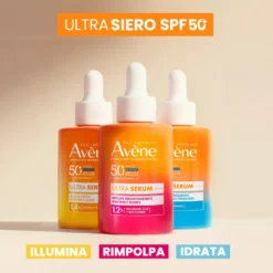 Avene Solare Ultra Siero Viso Rimpolpante Immediato Spf50+ 30ml