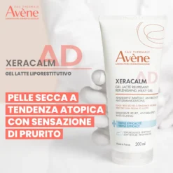 Avene Xeracalm Ad Gel Latte Liporestitutivo Lenitivo Pelle Atopica Secca Sensibile 200ml