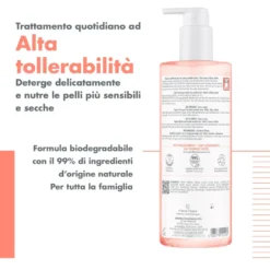 Avene Xeracalm Nutrition Gel Detergente, Nutriente Viso E Corpo Pelle Sensibile Da Secca A Molto Secca 500ml