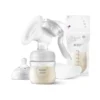 Avent Tiralatte Manuale Natural + 4 Coppette Assorbilatte E 5 Sacchetti Conserva Latte