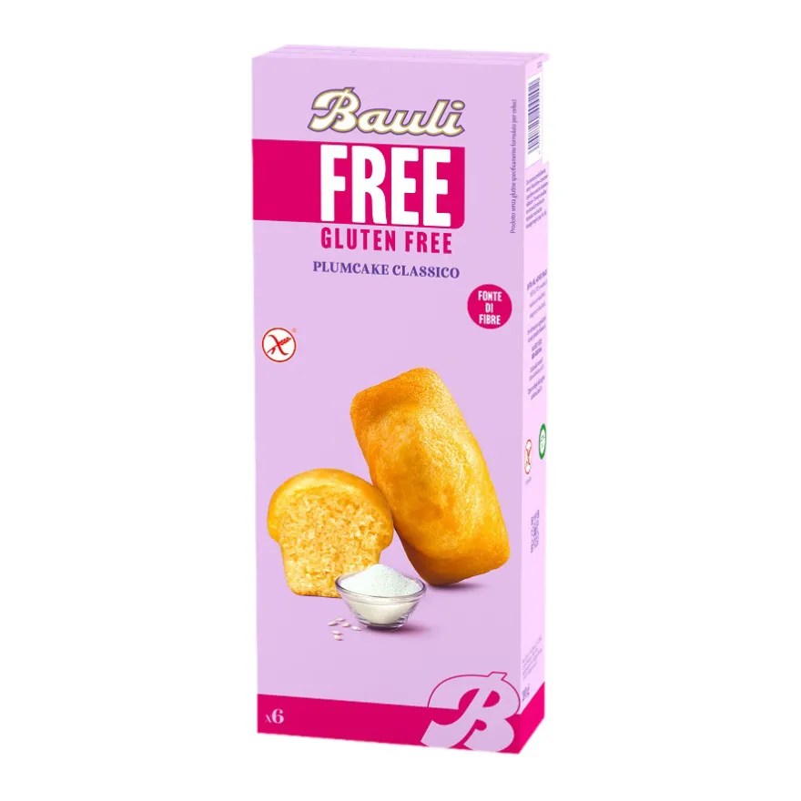 Bauli Free Plumcake Classico Senza Glutine 6 Pezzi