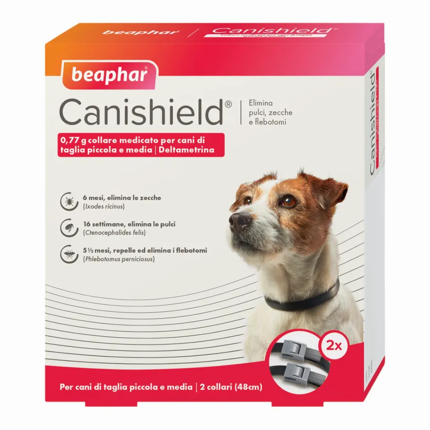 Beaphar Collare Medicato Per Cani Taglia Piccola Media 19g 2 Pezzi