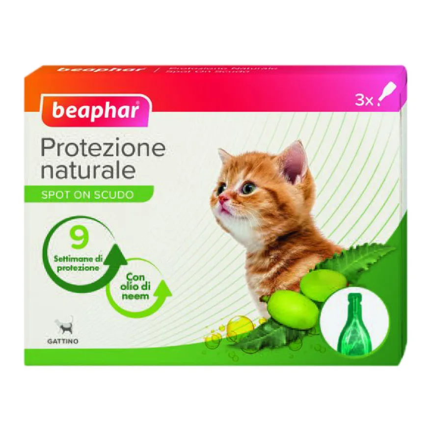 Beaphar Spot On Protezione Naturale Gattino 0,4ml 3 Pipette