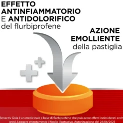 Benactiv Gola 16 Pastiglie Arancia Senza Zucchero