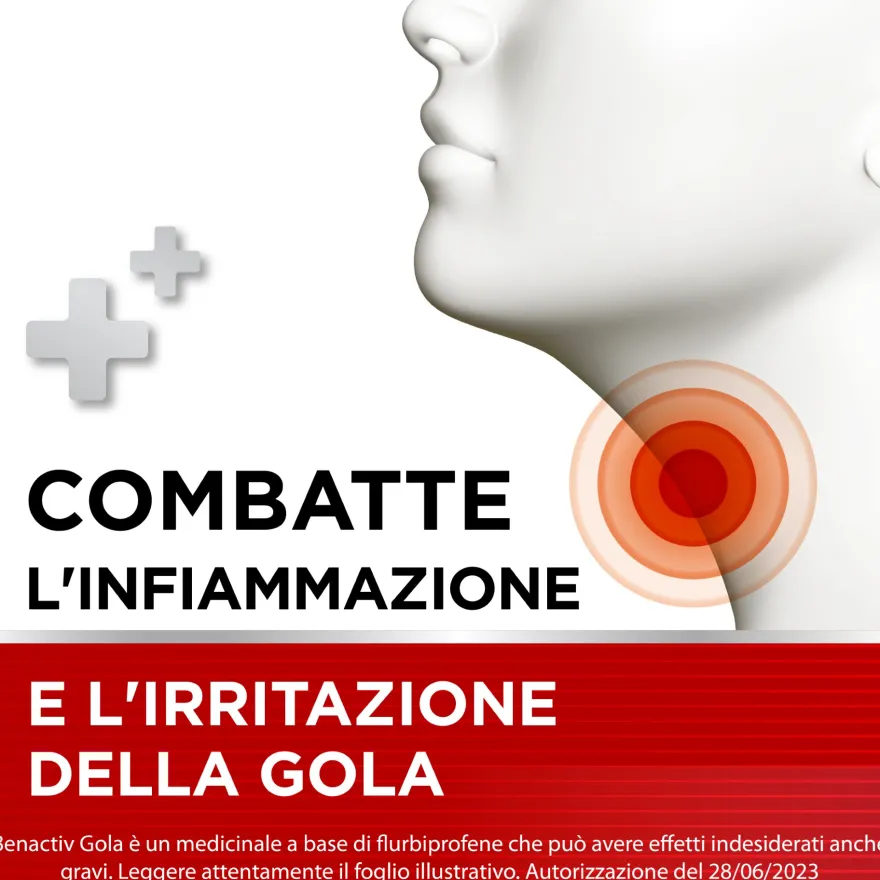 Benactiv Gola 16 Pastiglie Arancia Senza Zucchero