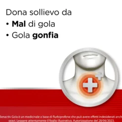 Benactiv Gola Spray Trattamento Infiammazione Gola 15ml