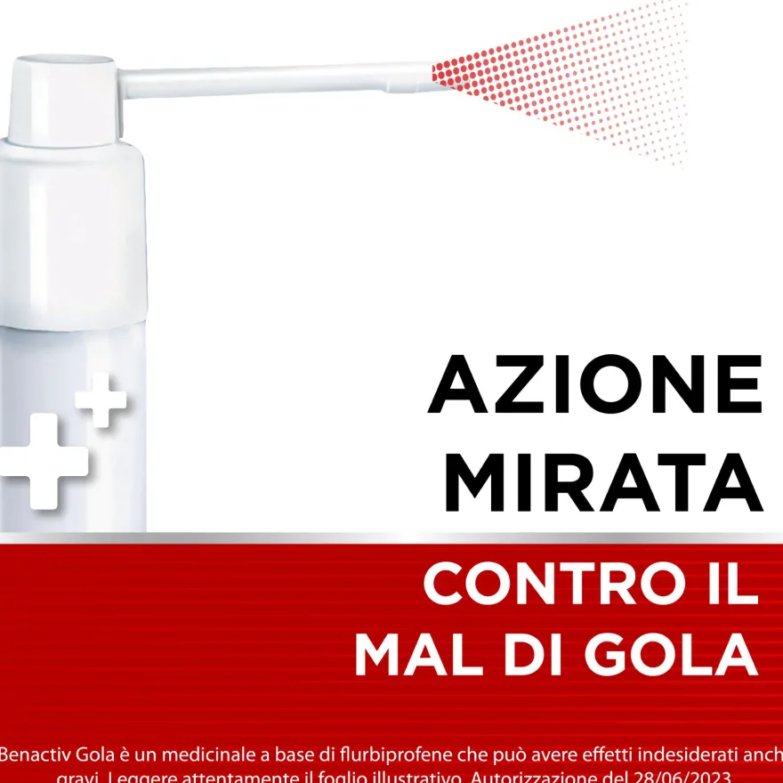 Benactiv Gola Spray Trattamento Infiammazione Gola 15ml