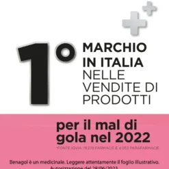 Benagol 0,6mg+1,2mg Pastiglie Gola Fragola Senza Zucchero 24 Pastiglie