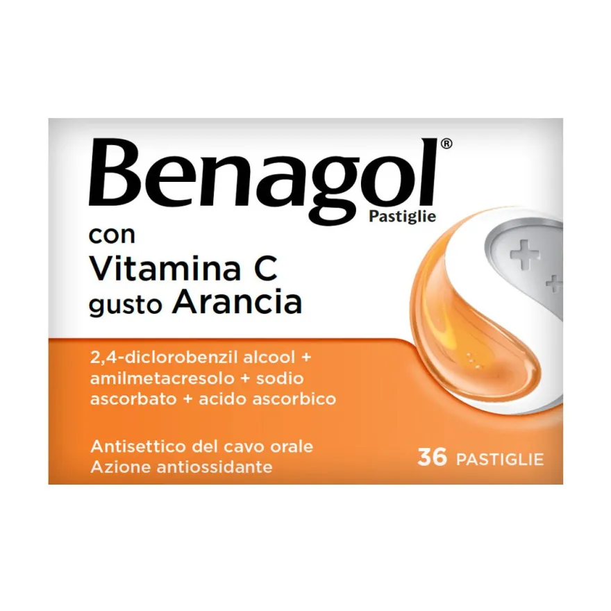 Benagol Vitamina C Arancia 36 Pastiglie