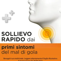 Benagol Vitamina C Gusto Arancia 24 Pastiglie