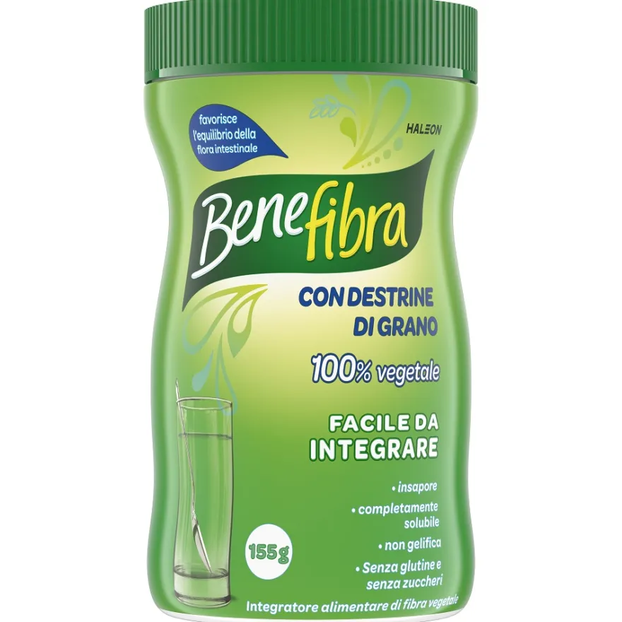 Benefibra Polvere Integratore Intestino Fibre Vegetali Gonfiore Addominale Colon Irritabile 155g
