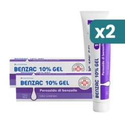 Benzac Gel 10% Bipacco Trattamento Acne 2x40g
