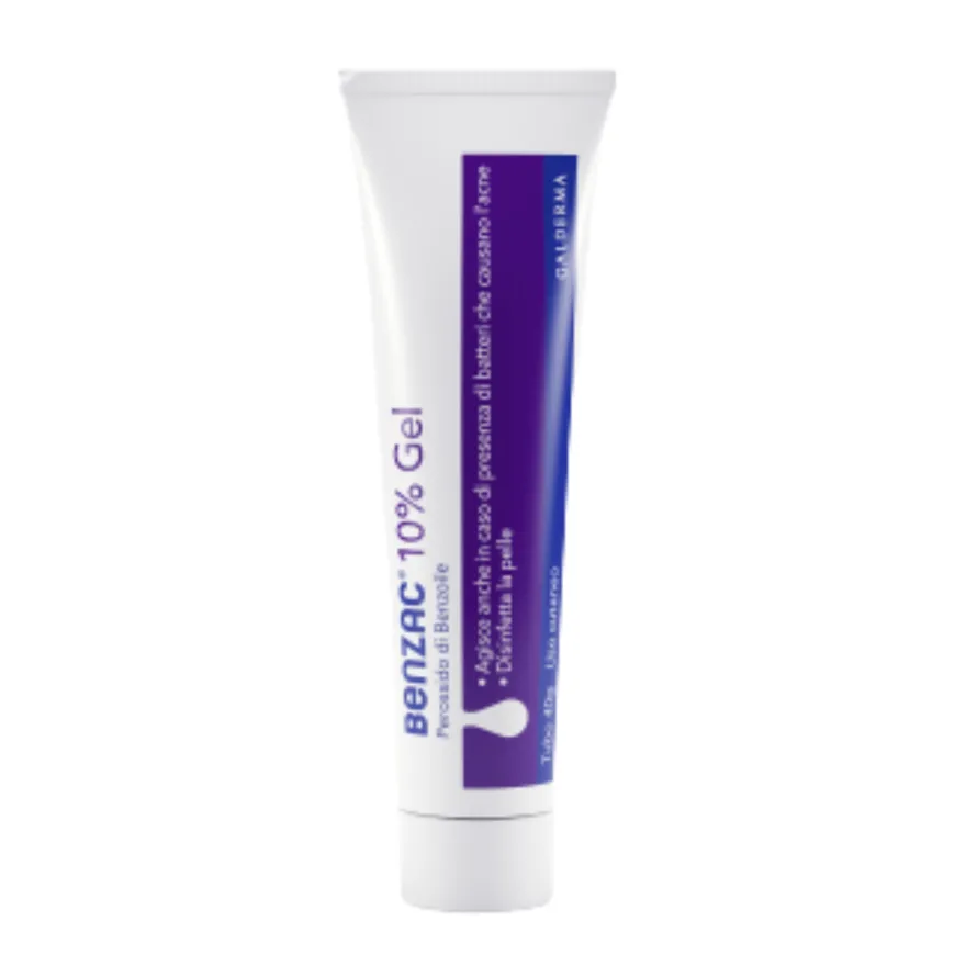 Benzac 10% Gel Topico Trattamento Acne Perossido Di Benzoile 40g
