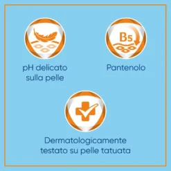Bepanthenol Tattoo Detergente Delicato Per Tatuaggi Con Pantenolo Per La Cura Del Tatuaggio 200ml