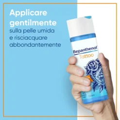 Bepanthenol Tattoo Detergente Delicato Per Tatuaggi Con Pantenolo Per La Cura Del Tatuaggio 200ml
