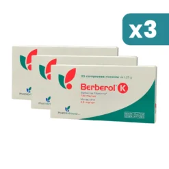 Berberol K Integratore Colesterolo 3 confezioni da 30 Compresse