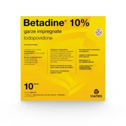 Betadine 10% Trattamento Ferite 10 Garze Impregnate