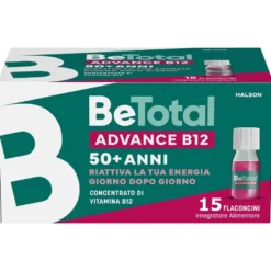 Be-total Advance B12 Integratore Alimentare Vitamina B12 Vitamina B Zinco 15 Flaconcini