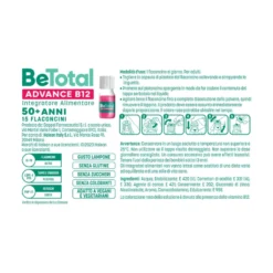 Be-total Advance B12 Integratore Alimentare Vitamina B12 Vitamina B Zinco 15 Flaconcini