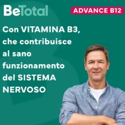 Be-total Advance B12 Integratore Alimentare Vitamina B12 Vitamina B Zinco 15 Flaconcini