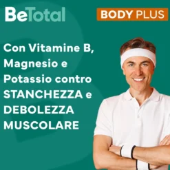 Be-total Body Plus Integratore Alimentare Magnesio E Potassio Vitamina B Per Adulti 2 confezioni da 20 Bustine