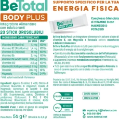 Be-total Body Plus Integratore Alimentare Magnesio E Potassio Vitamina B Per Adulti 2 confezioni da 20 Bustine