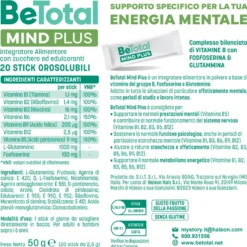 Be-total Mind Plus Integratore Alimentare Vitamina B Fosfoserina Glutammina Stanchezza Mentale 20 Bustine