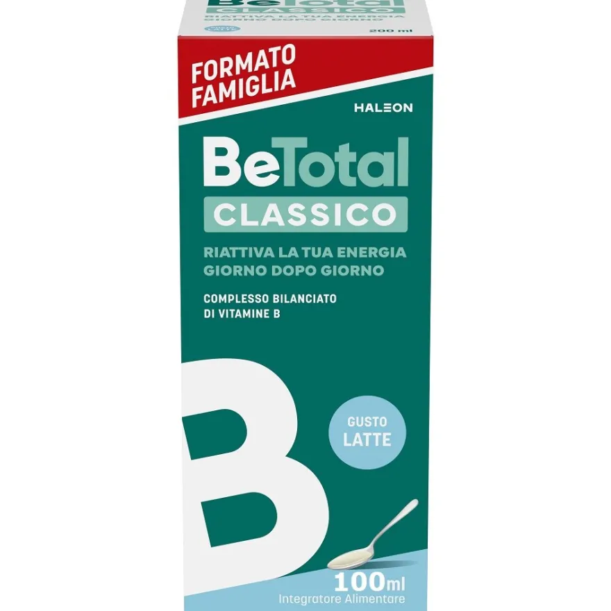 Be-total Sciroppo Integratore Alimentare Vitamina B Stanchezza Sistema Immunitario Bambini 100ml